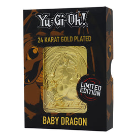 Yu Gi Oh! | Limited Edition 24k Gold Plated Collectible | Baby Dragon