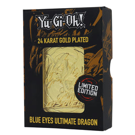Yu Gi Oh! | Limited Edition 24k Gold Plated Collectible | Blue Eyes Ultimate Dragon